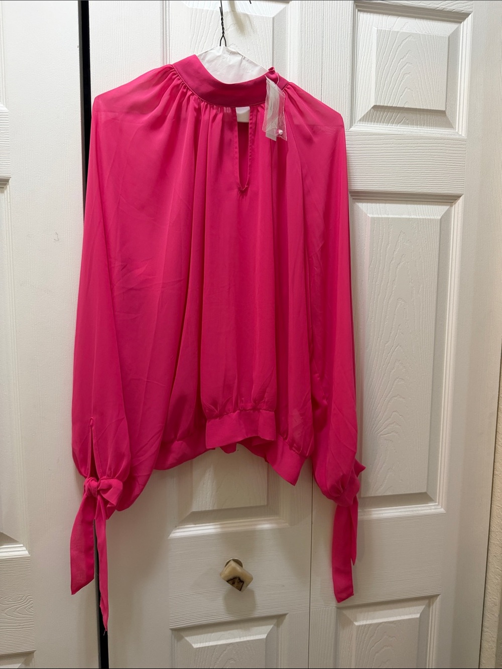 Women’s Flowing Tie-Hem Skirt in Hot Pink